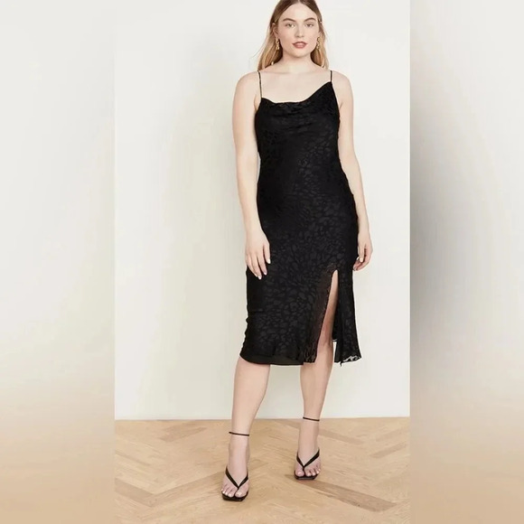 Good American Cowl Asymmetrical Dress 3/ large - Picture 14 of 14